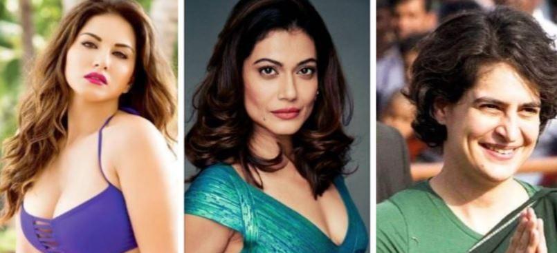 Sunny Leone, Payal Rohatgi, Priyanka Gandhi