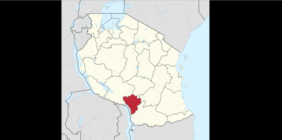 Njombe marked in the map of Tanzania njombe tanzania