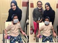 Shraddha Kapoor with her ill fan Summaya in Mumbai hospital
