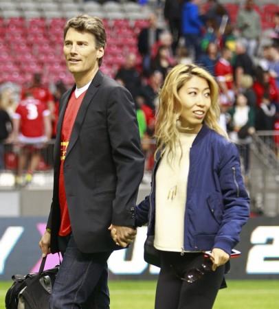 Wanting Qu with former boyfriend and Vancouver mayor Gregor Robertson Wanting Qu
