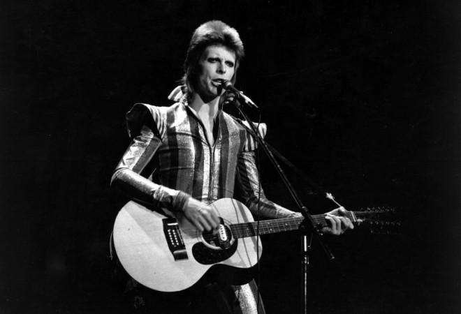 David Bowie performs his final concert as Ziggy Stardust at the Hammersmith Odeon, London. David Bowie