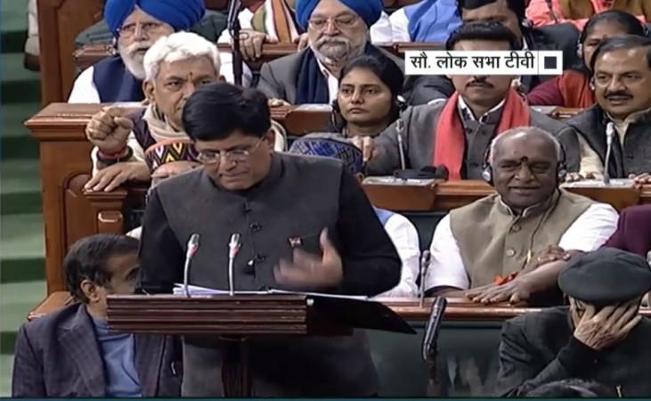 New Delhi: Union Finance and Corporate Affairs Minister Piyush Goyal presents interim Budget for 2019-20 in Lok Sabha, in New Delhi on Feb 1, 2019. piyush goyal interim budget