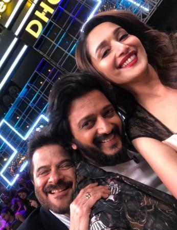 Anil Kapoor, Riteish Deshmukh and Madhuri Dixit Nene on Dance Plus 4 grand finale Anil Kapoor, Madhuri Dixit Nene on Dance Plus 4 grand finale