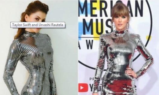 Urvashi Rautela trolled for copying Taylor Swift Urvashi Rautela trolled for copying Taylor Swift