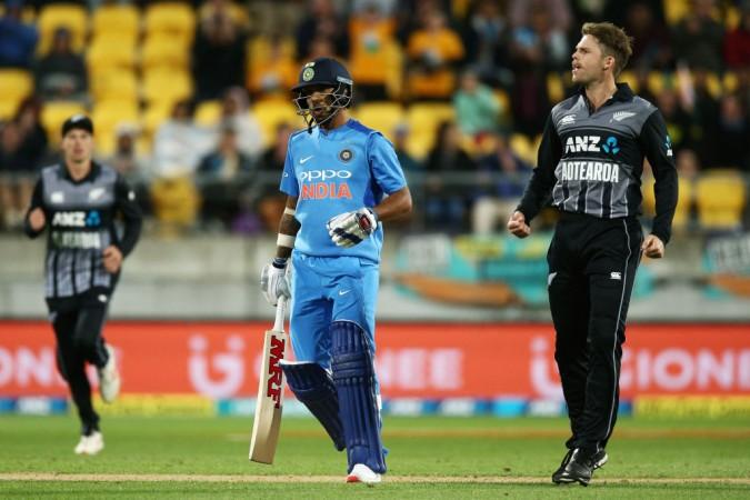 Lockie Ferguson castled Dhawan with a fiery yorker. India cricket team Shikhar Dhawan