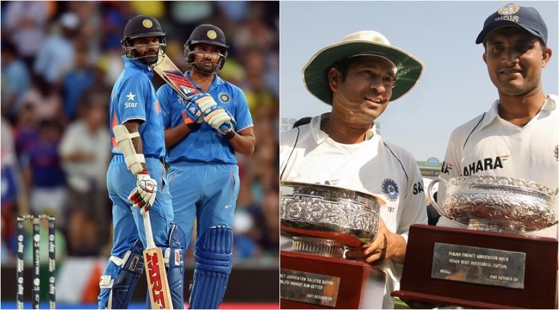 Sachin Tendulkar Sourav Ganguly Rohit Sharma Shikhar Dhawan