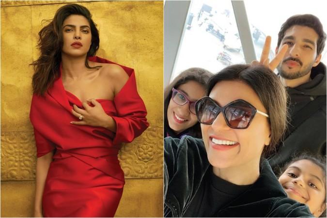 Priyanka Chopra, Sushmita Sen, Rohman Shawl, Alisah and Renee