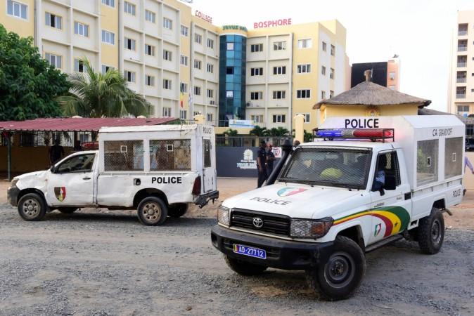 A Senegal police vehicle is seen in Dakar Senegal Police