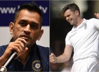 MS Dhoni James Anderson