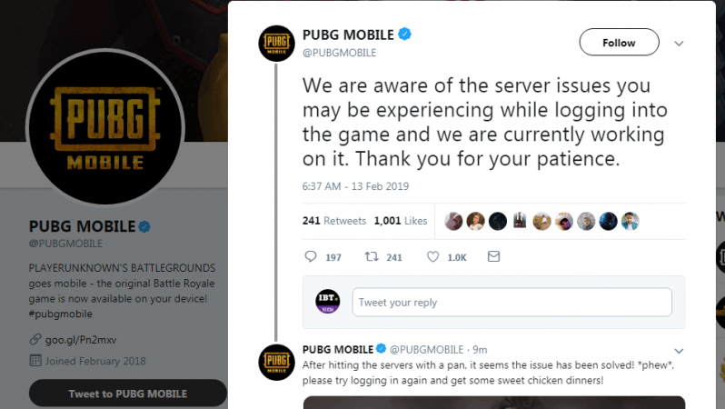 PUBG Mobile error fixed PUBG Mobile error fixed