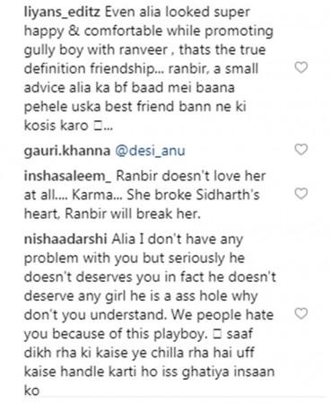 People started speculating if Ranbir felt uncomfortable with Alia sharing passionate lip locks with Ranveer in Gully Boy people started speculating if Ranbir felt uncomfortable with Alia sharing passionate lip locks with Ranveer in Gully Boy