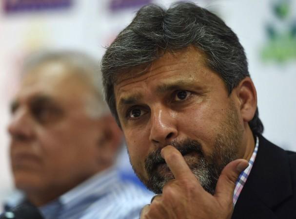Former Pakistan cricketer Moin Khan. Moin Khan