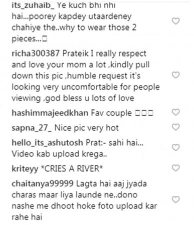 Prateik Babbar, Sanya Sagar land in trouble for sharing semi-nude photo on Prateik Babbar, Sanya Sagar land in trouble for sharing semi-nude photo on Instagram