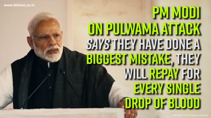 PM Modi on Pulwama attack Says they have done the biggest mistake, they will repay for every single drop of blood