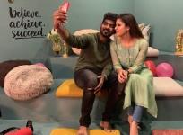 Nayanthara with her boyfriend Vignesh Shivan