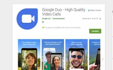 Google, Duo, video chat, app, play store