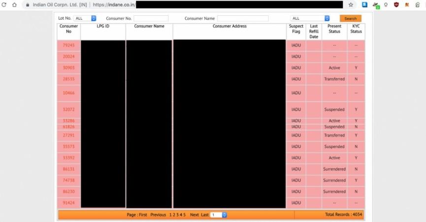 Lack of proper authentication system on Indane websites and mobile app has compromised customer personal information and also Aadhaar numbers. Aadhaar leak, Indane, gas, agency, website, security loop-hole