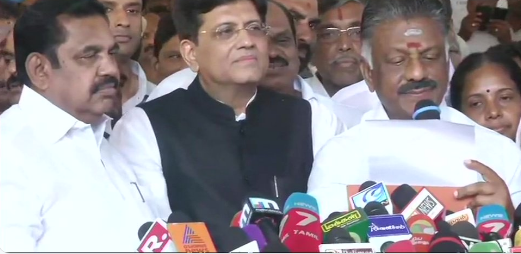 aiadmk, bjp, 2019 lok sabha polls