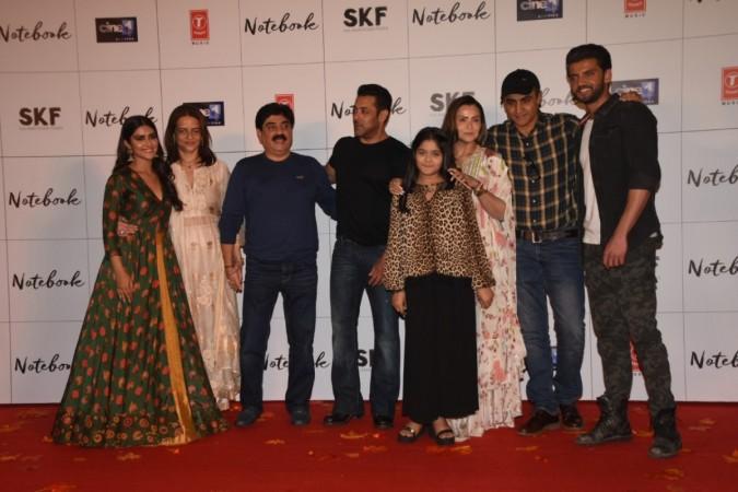 Salman Khan, Zaheer Iqbal, Pranutan Bahl, Notebook trailer