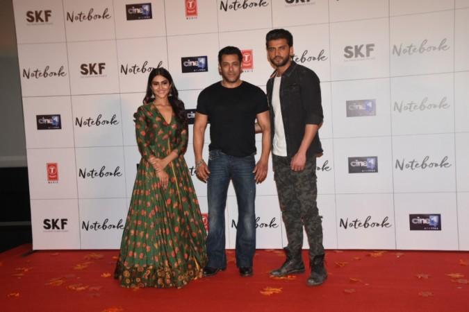 Salman Khan, Zaheer Iqbal, Pranutan Bahl, Notebook trailer