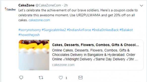 cakezone tweet