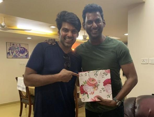 Arya and Vishal. Arya Invites Vishal