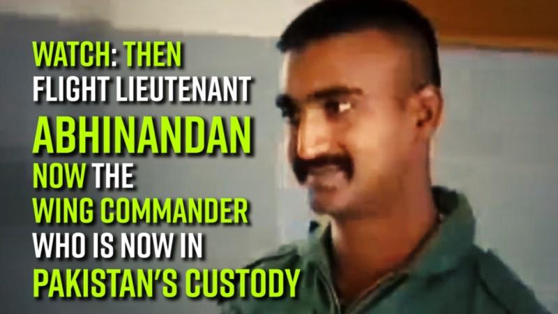 Watch: Then Flight lieutenant Abhinandan now the Wing Commander who is now in Pakistan's custody