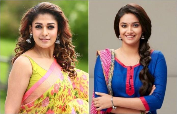 Nayanthara and Keerthy Suresh. Nayanthara and Keerthy Suresh
