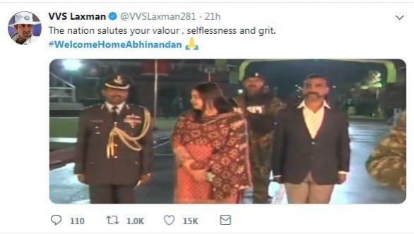 VVS Laxman Abhinandan Varthaman
