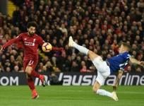 Mo Salah Lucas Digne Liverpool Everton