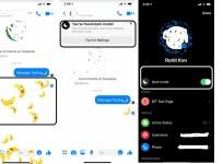 Facebook Messenger, dark mode