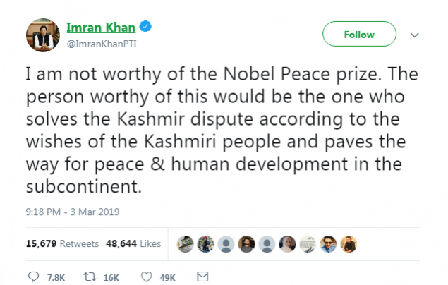imran khan tweet