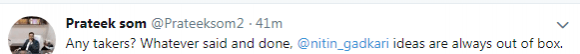 Nitin tweet