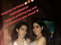 Janhvi Kapoor gets her first birthday wish from Sara Ali Khan