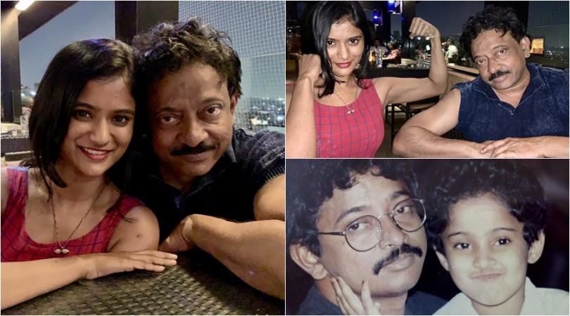 Ram Gopal Varma with his niece Shravya Varma Ram Gopal Varma with his niece Shravya Varma