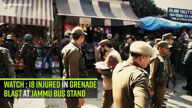 Watch: 18 injured in grenade blast at Jammu bus stand
