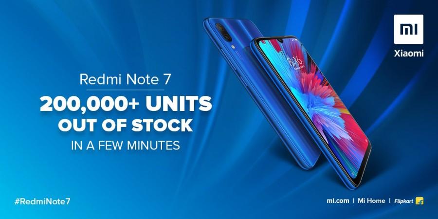 Xiaomi Redmi Note 7 sold out Xiaomi Redmi Note 7 sold out
