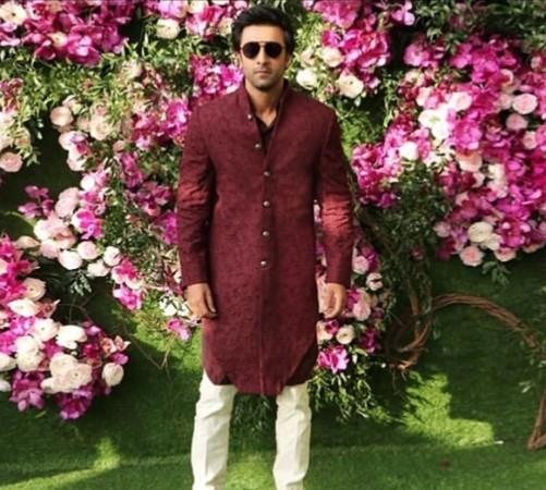 Ranbir Kapoor at the Akash Ambani Shloka Mehta wedding. Ranbir Kapoor at the Akash Ambani Shloka Mehta wedding