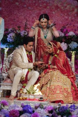 Akash Ambani, Nita Ambani, Shloka Mehta Akash Ambani, Nita Ambani, Shloka Mehta