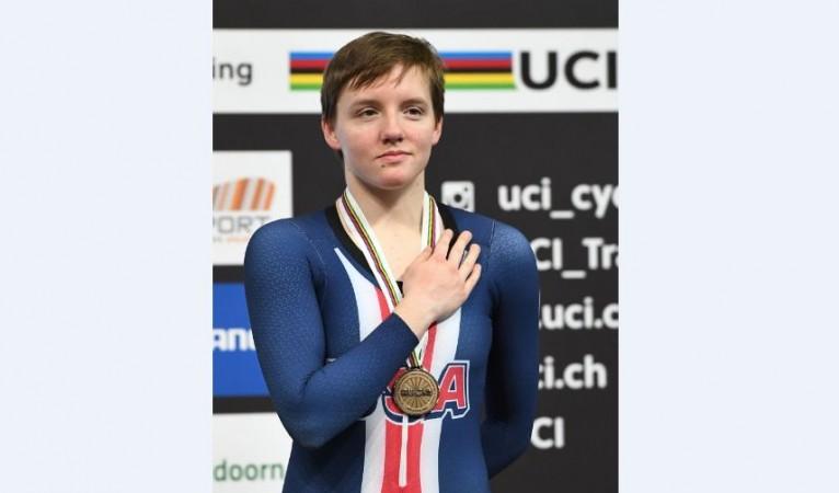 Kelly Catlin was a three-time world champion. Kelly Catlin