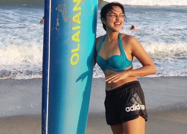 Amala Paul Raises The Temperature In A Hot Two Piece Swimsuit [photos] Ibtimes India