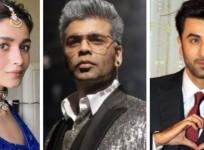 Alia Bhatt, Karan Johar and Ranbir Kapoor