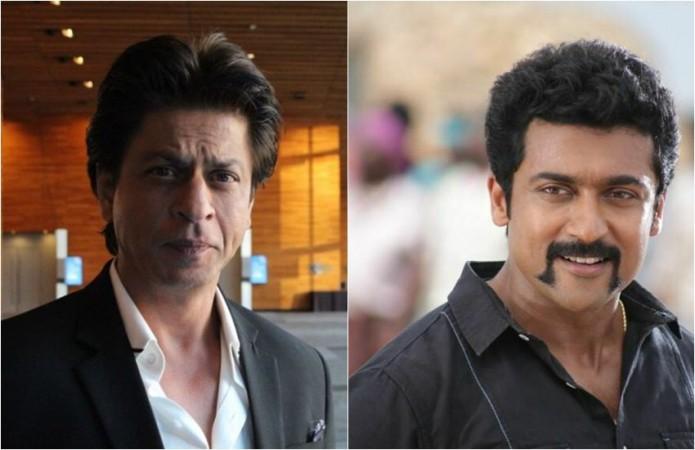 Shah Rukh Khan and Suriya in Rocketry: The Nambi Effect. Shah Rukh Khan and Suriya
