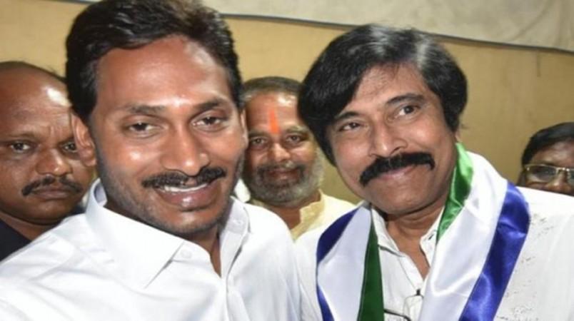 Bhanu Chander with YSRCP chief Jagan Mohan Reddy Bhanu Chander with YSRCP chief Jagan Mohan Reddy