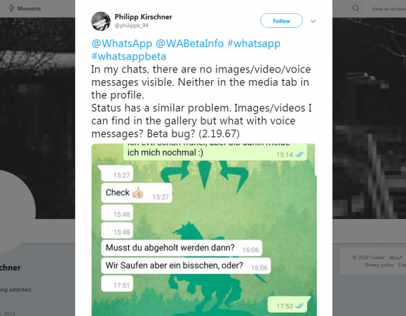 WhatsApp beta testers listen up! WhatsApp beta testers listen up!