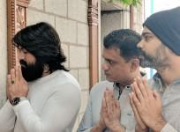 Yash, Vijay Kiragandur and Prashanth Neel at KGF 2 Launch