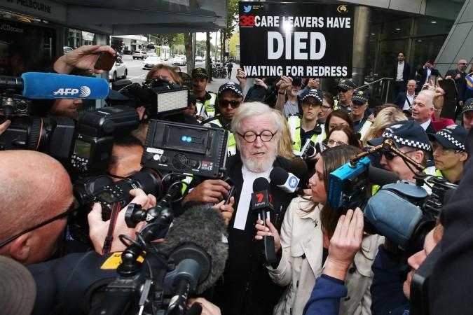Robert Richter QC, lawyer for Cardinal George Pell, leaves the Melbourne County Court on March 13, 2019 in Melbourne, Australia. cardinal george pell lawyer