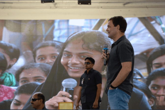 Congress president Rahul Gandhi was responding to a question in Chennai's Stella Maris college. Rahul Gandhi Chennai
