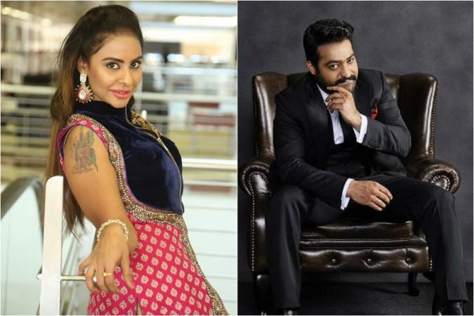 Sri Reddy and Junior NTR Sri Reddy and Junior NTR
