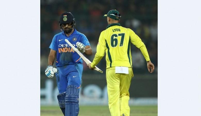 Rohit Sharma walks away after being dismissed. Rohit Sharma